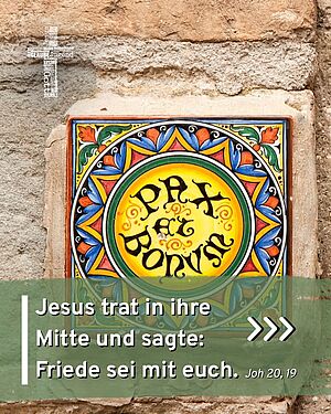 #sonntagsimpuls vom 12. April 2026

"Jesus trat in ihre Mitte und sagte: Frieden sei mit euch" (Joh 20,19)

Wie aktuell...