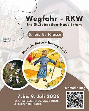 Herzliche Einladung zur Wegfahr-RKW vom 7. bis 9. Juli 2026 nach Erfurt ins St. Sebastian-Haus. 
Das Angebot richtet...