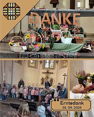 Am Wochenende feierten die verschiedenen Kirchorte unserer Pfarrei Erntedank. 
Durch die Mitgestaltung der...